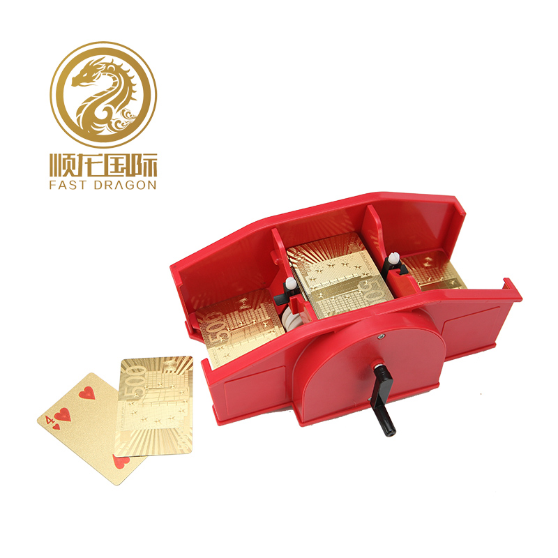 DRA-MCS01 Casino Playing Card Shuffler 2 Decks Poker Manual Card Shuffler