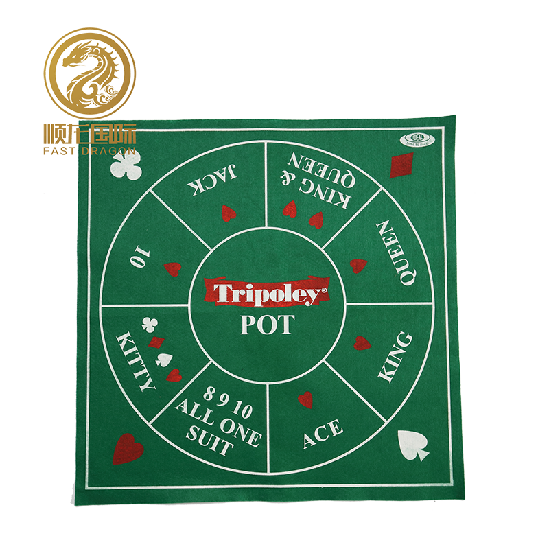  DRA-GB7039 Square Felt Poker Mat Playing Card Mat Gambling 