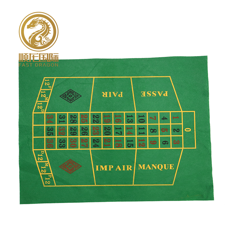 DRA-GB7034 Playing Felt Poker Table Mat Card Game Layout Mat 