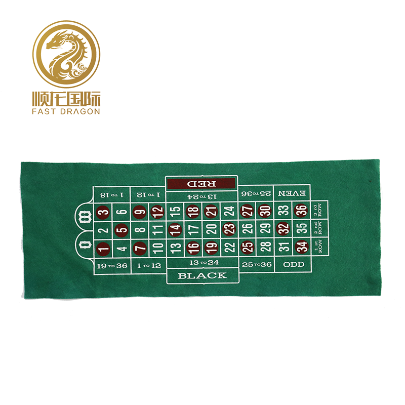 DRA-GB7033 Felt Poker Table Mat Card Game Layout Mat Felt 
