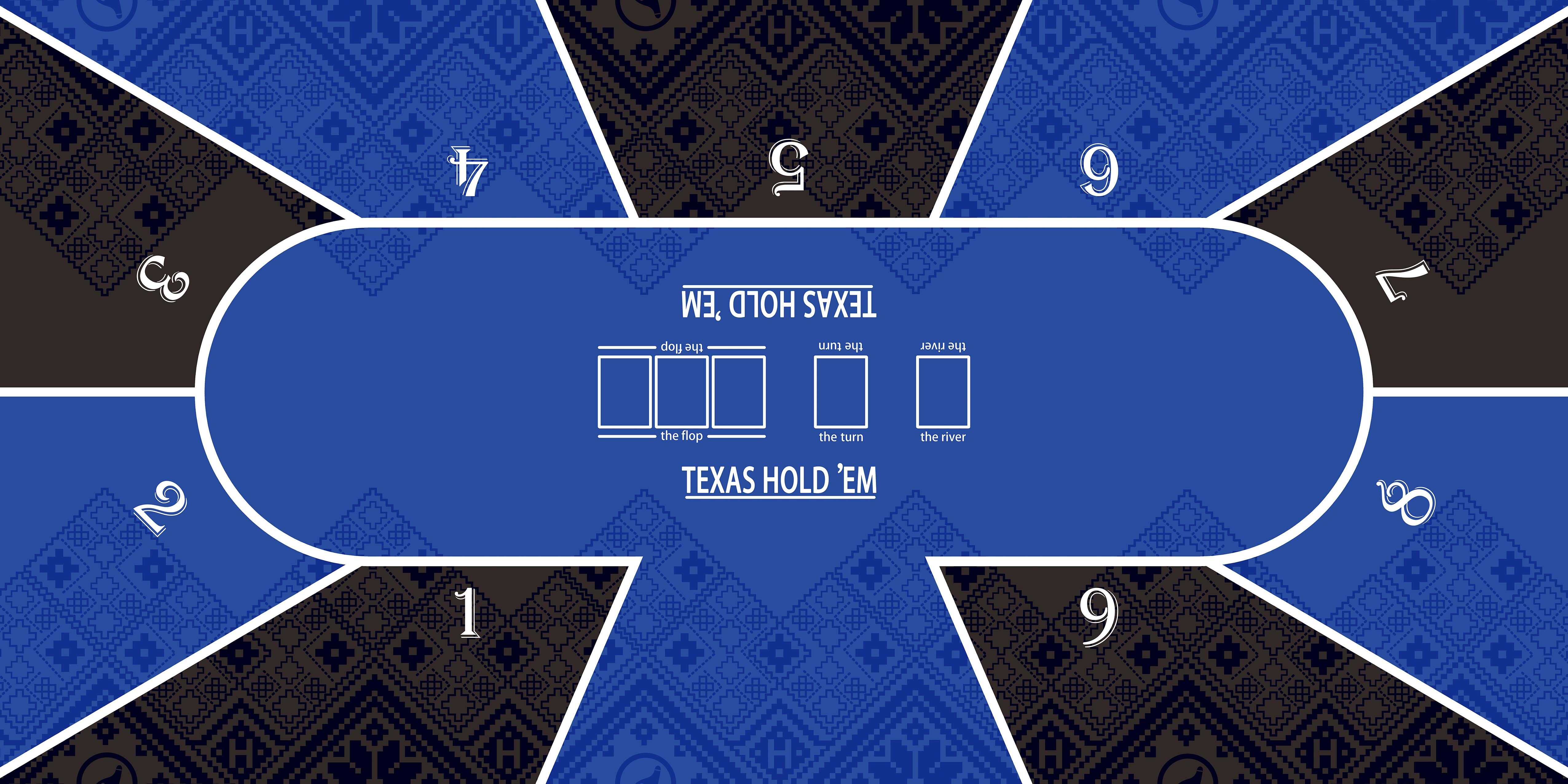 DRA-PM1089 Porker Mat Gambling Big Size Gambling Poker Rubber Table Mat 