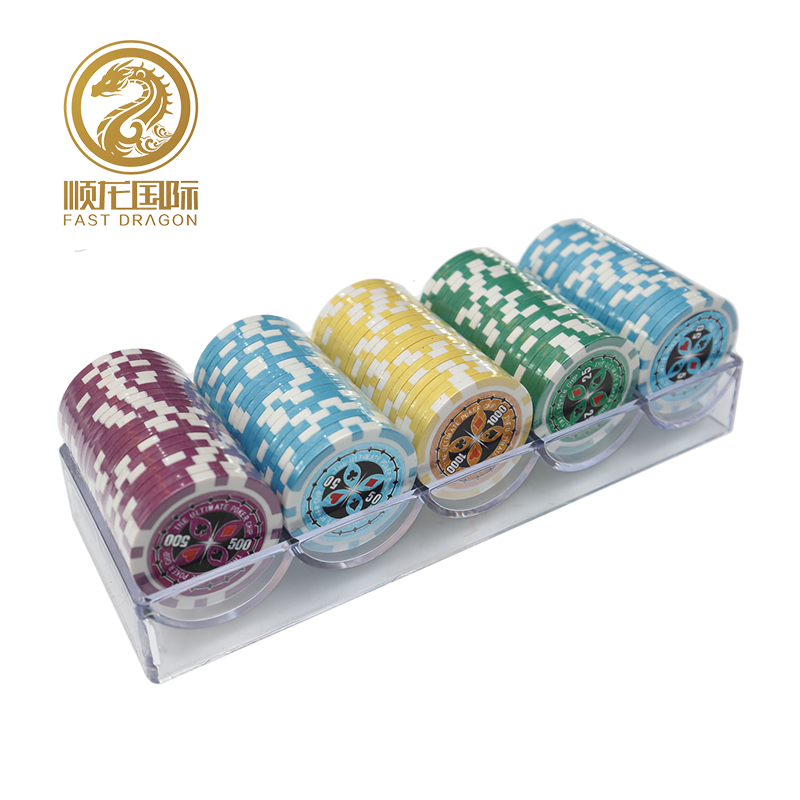 DRA-CR001 Transparent Chip Racks for 14g Clay /11.5 ABS Chips Gambling Accessories